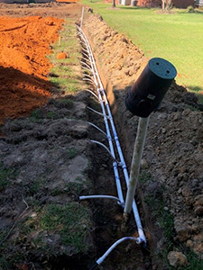 Engineered Septic Pressurized Drain Field